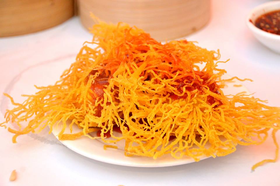 Birds Nest Prawn Balls