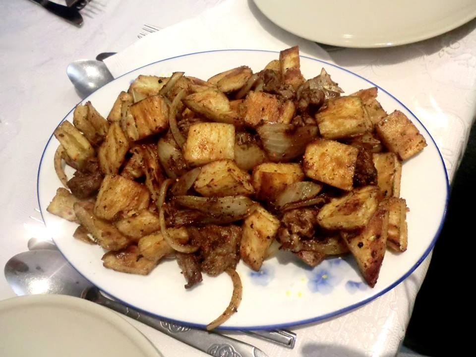Stir Fried Lamb and Bread