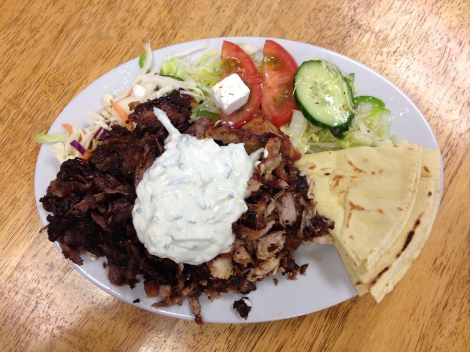 Lamb and Chicken Yiros Plate