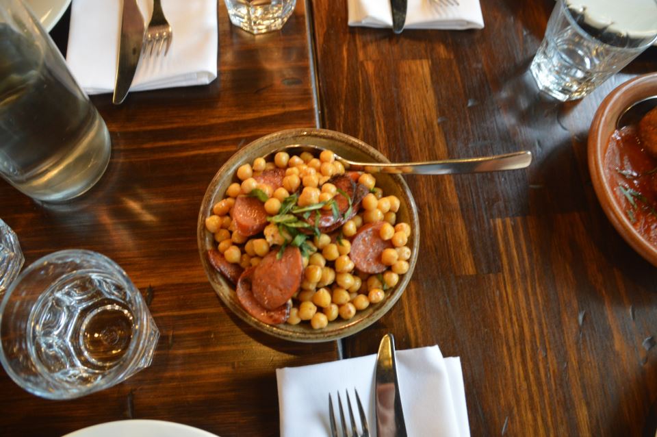 Chickpeas and Chorizo