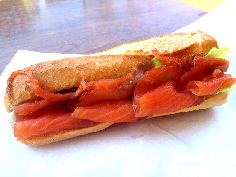 Smoked Salmon Baguette