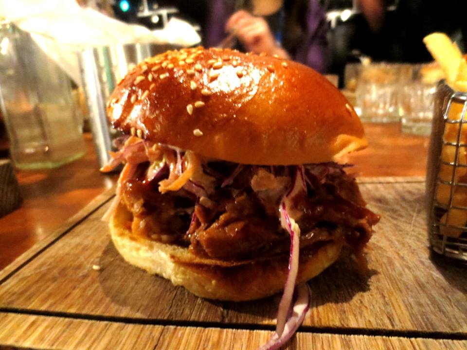 Pulled Pork and Slaw Burger