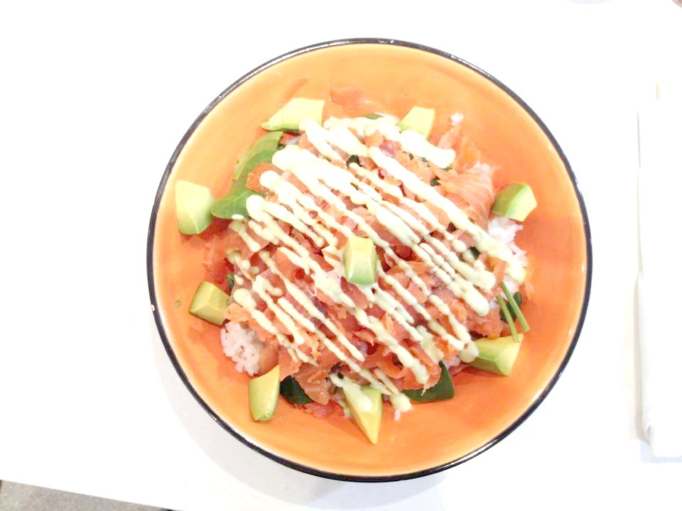 Smoked Salmon Donburi