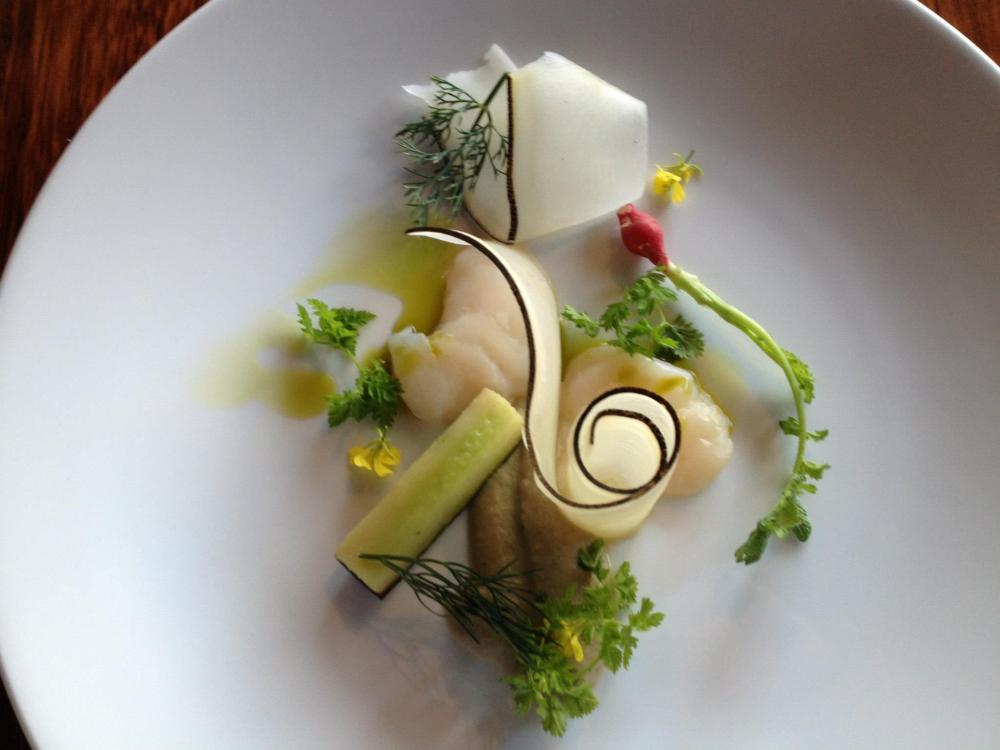 Scallops, Fennel and Radish