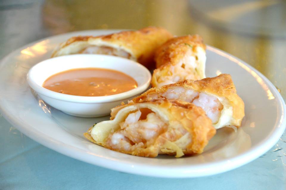 Deep Fried Bean Curd King Prawn Spring Rolls