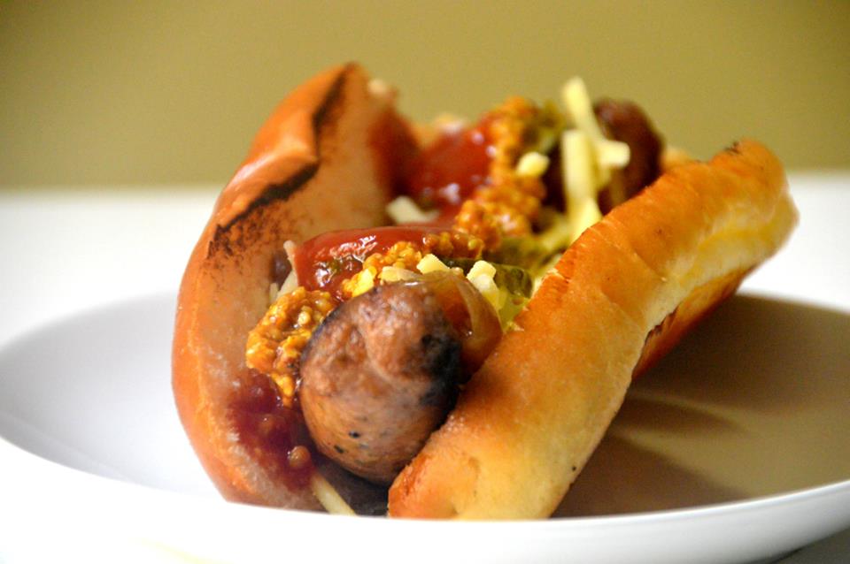 Italian Sundried Tomato Beef Hot Dog