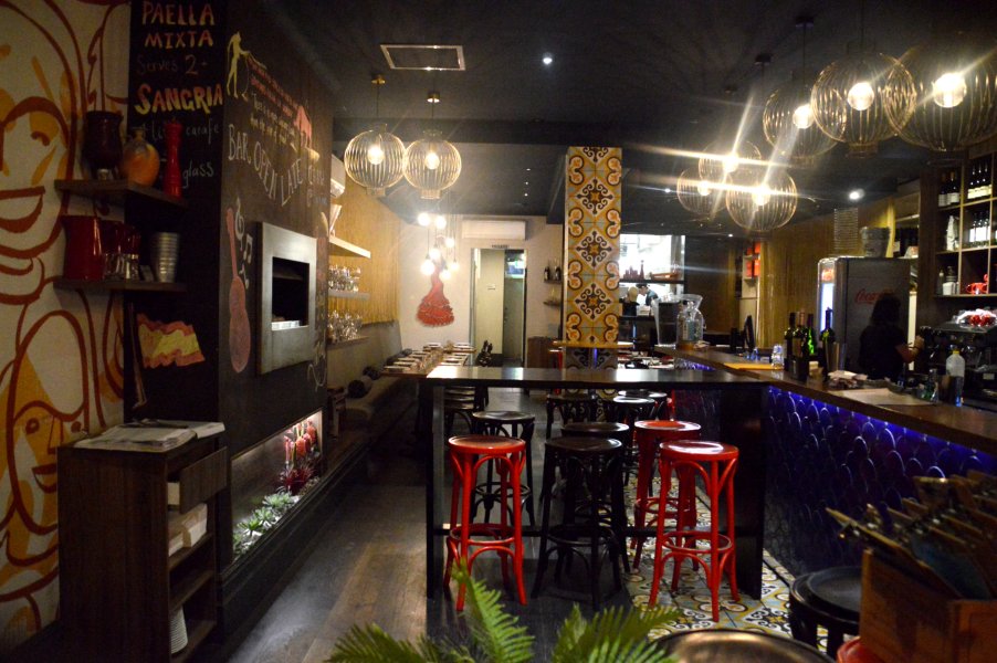 Inside the restaurant