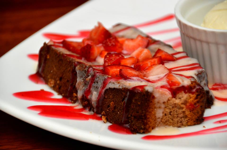 White Chocolate and Raspberry Pudding