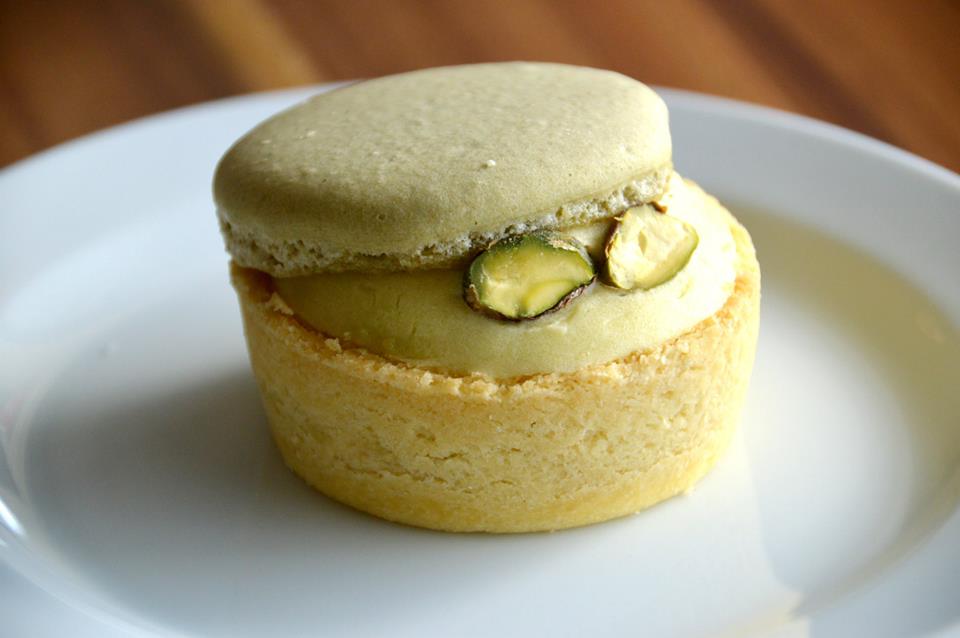 Pistachio and Apple Mousse Tart