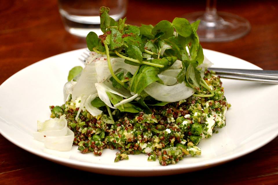 Quinoa, Pea, Feta and Mint Salad