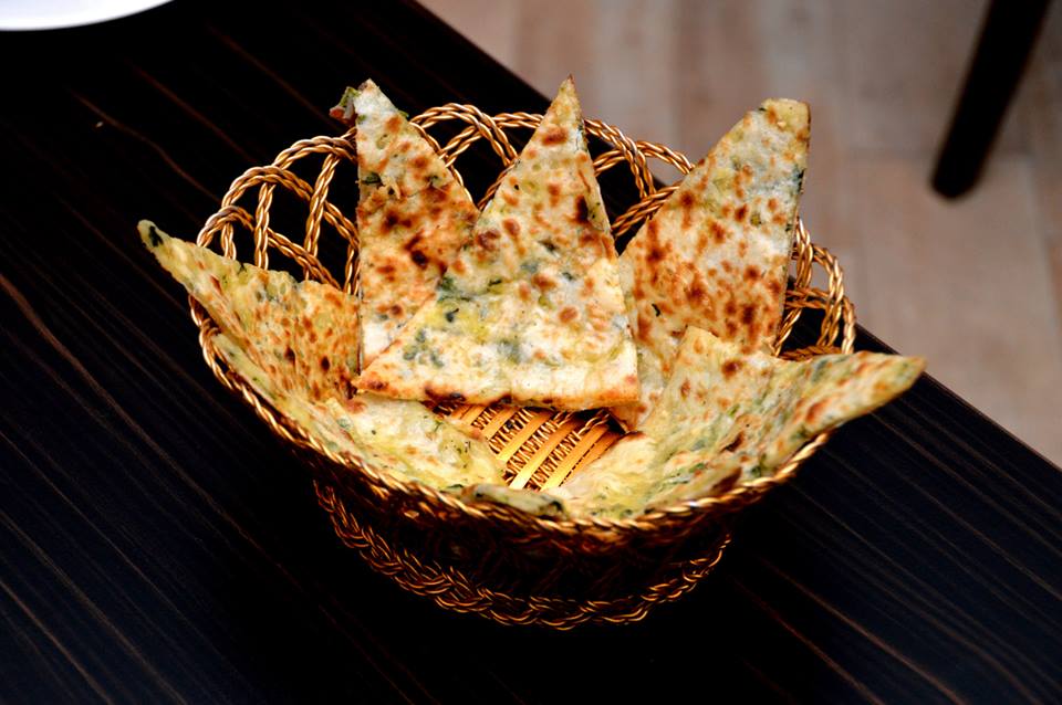 Spinach and Cheese Naan