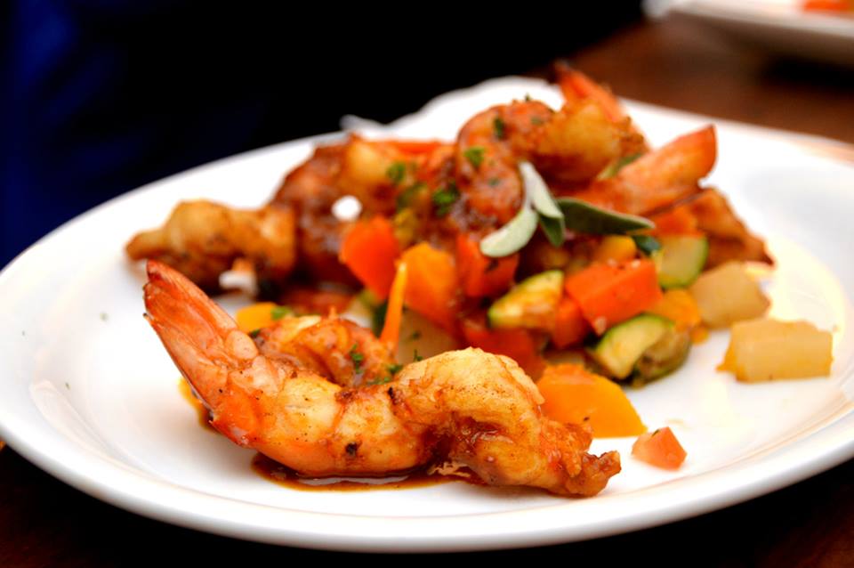 Orange and Fennel King Prawns