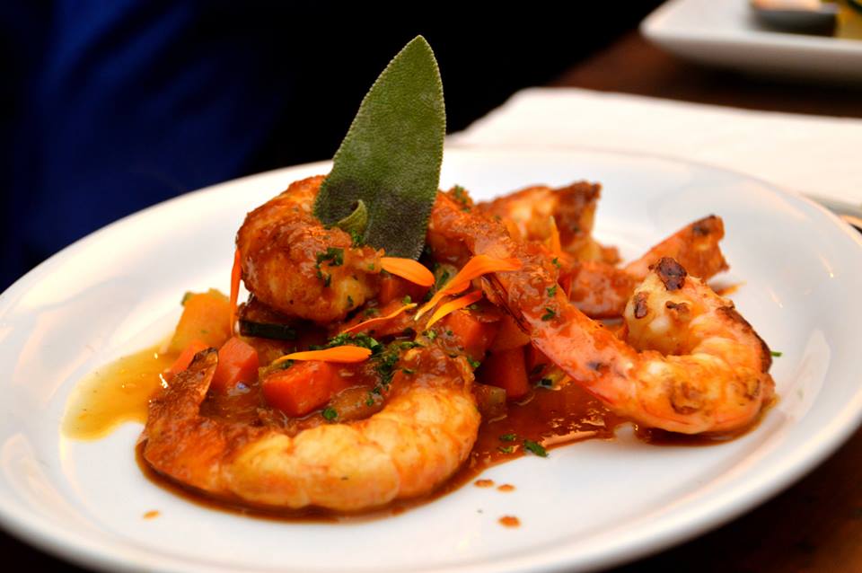 Orange and Fennel King Prawns