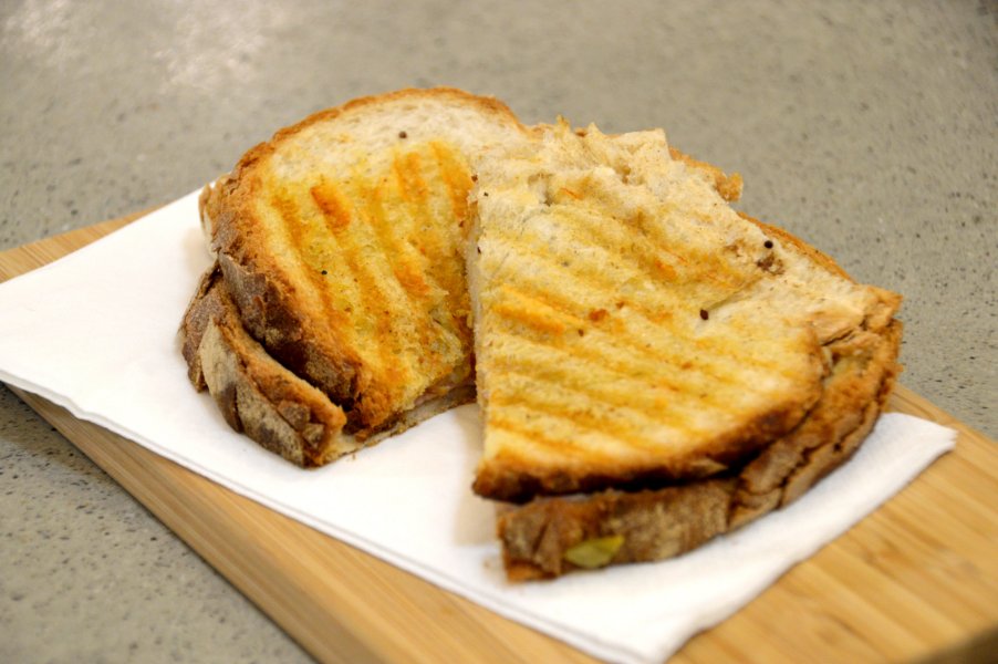 Ham and Mustard Pickle Toastie