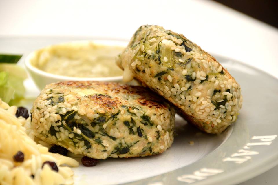 Chicken, Spinach and Feta Patties