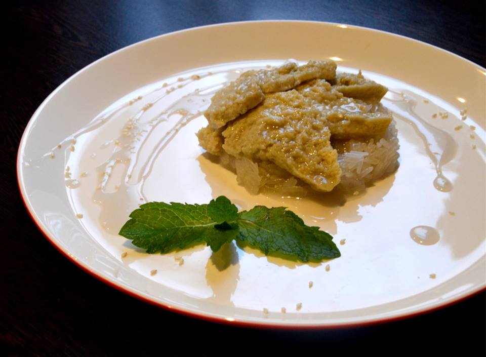 Sticky Rice with Thai Custard