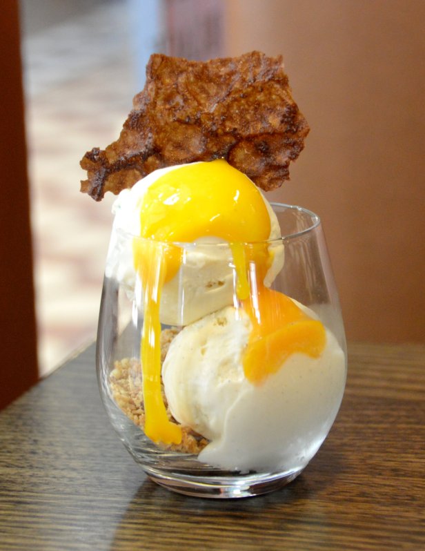 Mango and Vanilla Ice Cream Spectacular