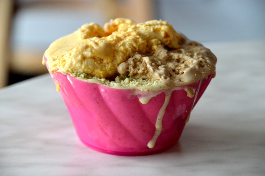 Zabaione, Pistachio and Coffee Gelati