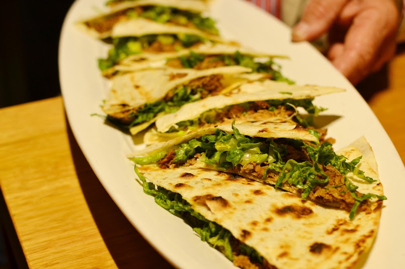 Torn Pork with Flat Bread and Garlic Yoghurt