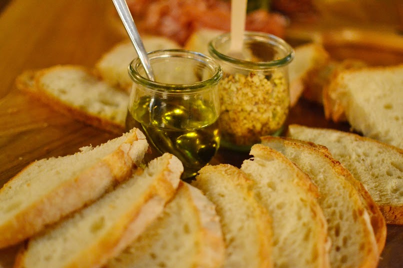 Sourdough Bread with Extra Virgin Olive Oil and Dukkah