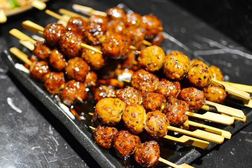 Chicken Meatballs with Yakitori Sauce