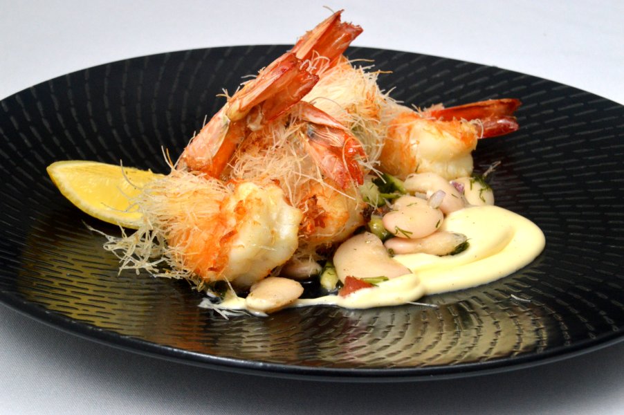 Kataifi wrapped Spencer Gulf Prawns