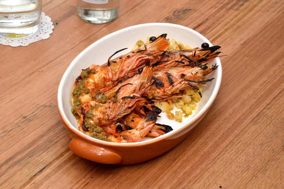 Spencer Gulf King Prawns, baby capers, lemon, oregano dressing