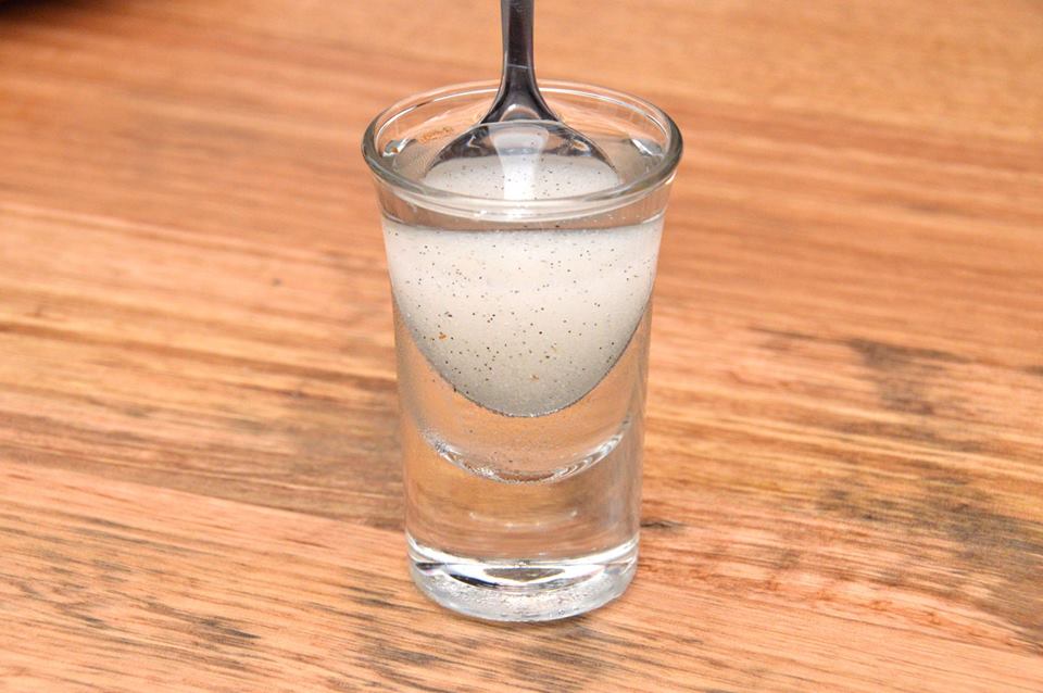 Vanilla fondant and elderflower