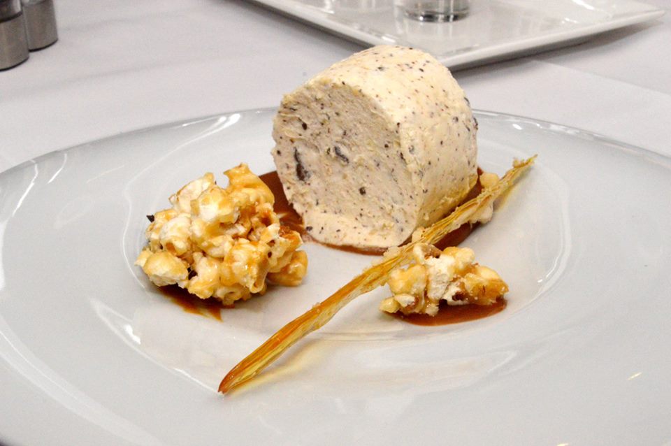 Macadamia, Chocolate and Honey Nougat Parfait