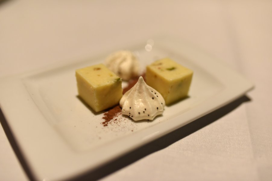 White Chocolate Macadamia Fudge and Meringue