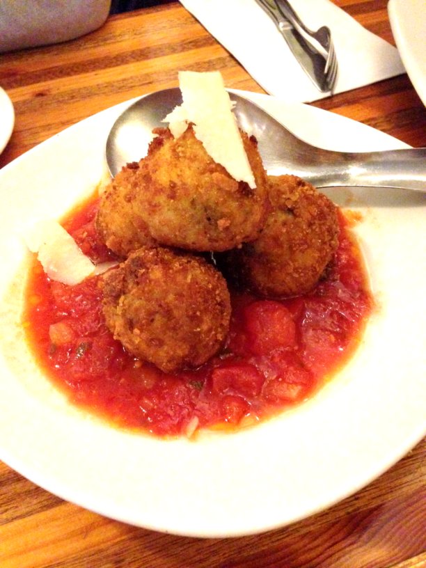 Pea, Mozzarella and Saffron Arancini Balls