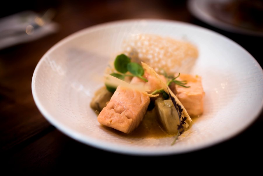 Miso Poached Salmon