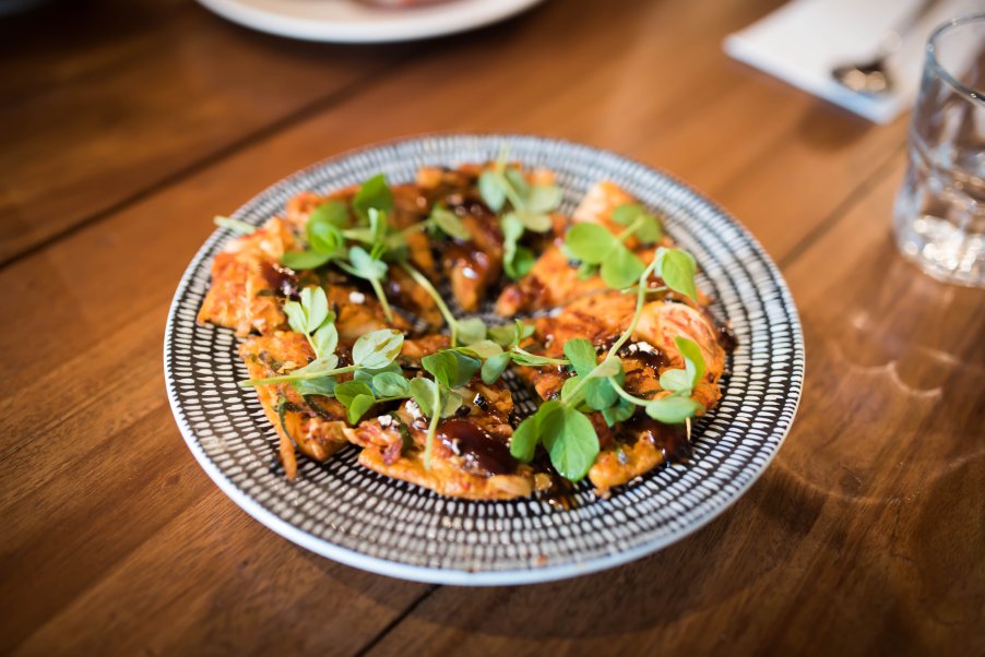 Kimchi and Green Onion Pancake