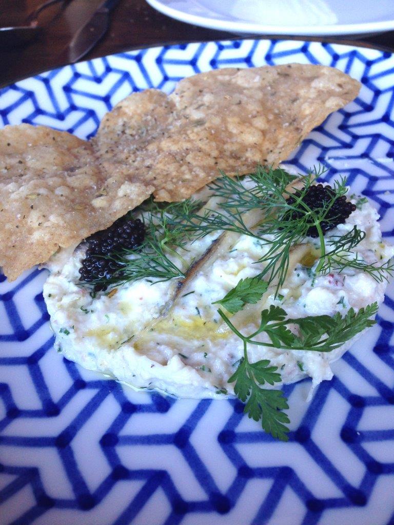 Blue Swimmer Crab with Fennel Lavosh and Caviar