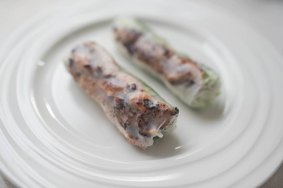 Lemongrass Chicken Cold Rolls